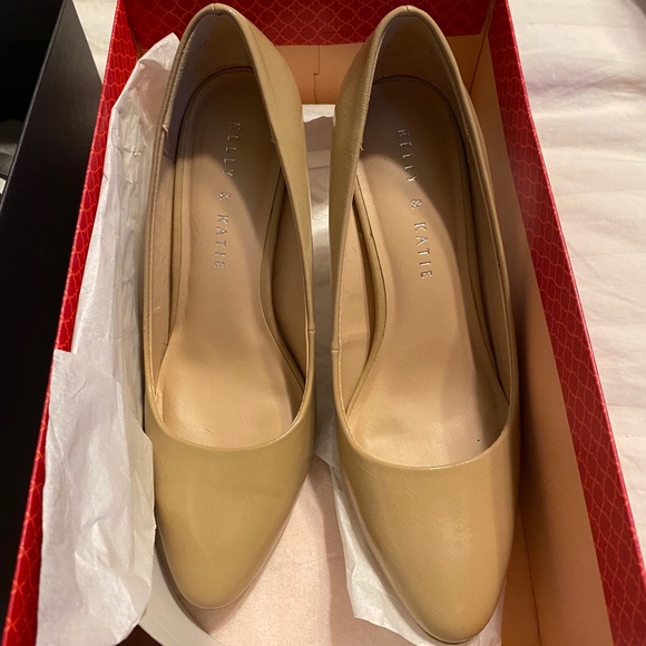 Shoes - Size 7 Kelly and Katie beige heels. Worn once.
